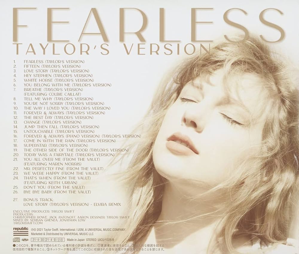 Taylor swift- Fearless Taylor's version gold - Vinilo triple