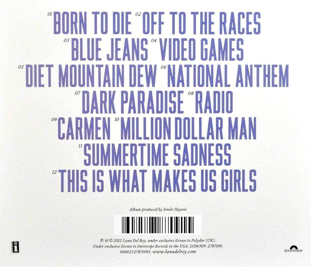 Lana Del Rey- Born to die - CD