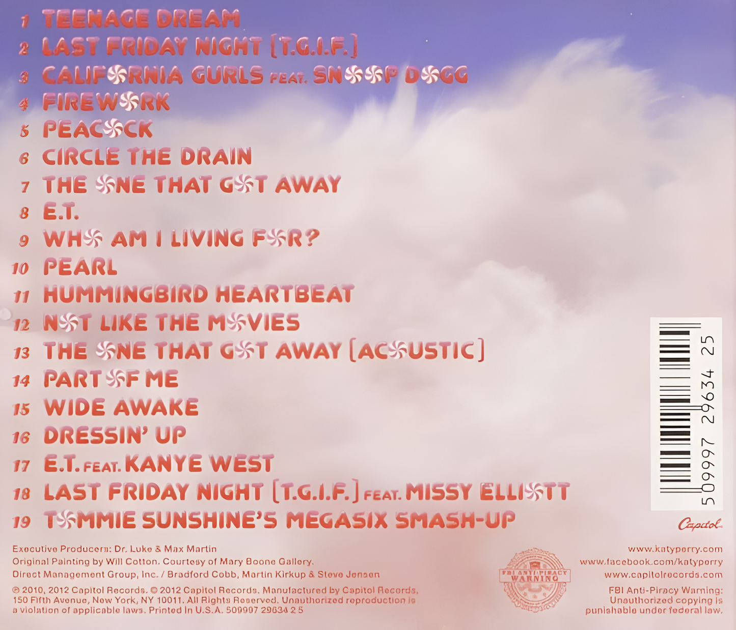 Katy perry - Teenage Dream - CD